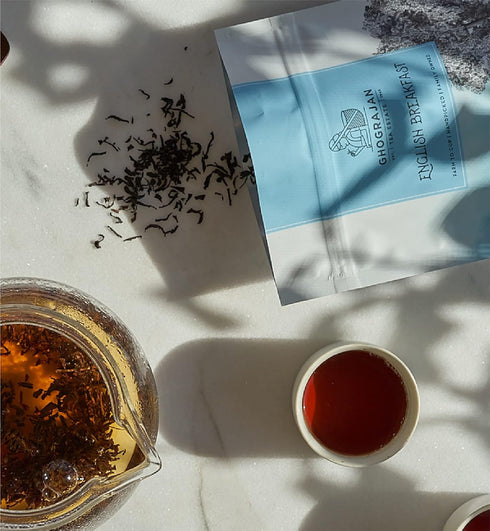 (200+ Farm2Cup 5th Pack 1 English Breakfast Loose Leaf Black Tea Servings) - Fresh Harvest - Strong Full Bodied Whole
