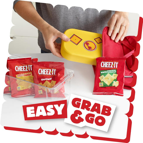 Pack, 12.1oz (12 Packs) Cheez-It Cheese Crackers, Baked Snack Crackers, Lunch Snacks, Variety Box