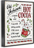 16 20 Inches, Stupell Industries 'Old Fashioned Hot Cocoa Recipe', Framed Giclee Art, Black, x Easy to Hang and Sturdy