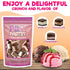 2 Pack 2.5oz 2 Freeze Dried Icecream Neapolitan Candy - Crunchy & Sweet Strawberry, Chocolate and Vanilla Icecream