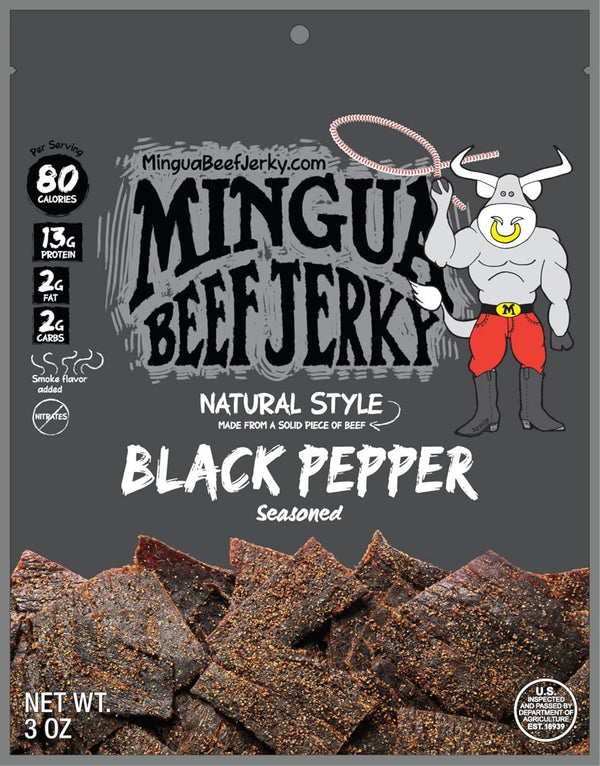Mingua Beef Jerky (The Original) 3 oz Black Pepper