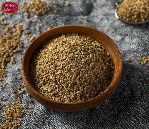 Ajwain Seeds (Carom Seeds) 3.5 oz, Resealable Bag by Spicy World