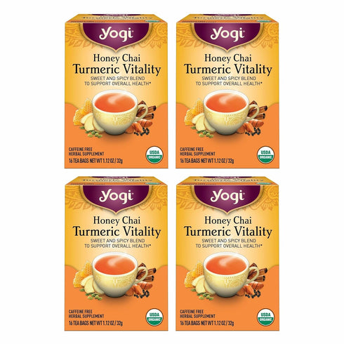 Yogi Tea Honey Chai Turmeric Vitality Tea - 16 Tea Bags per