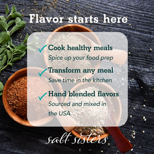 s.a.l.t sisters Charmane's Bread Dip, Bold Italian Herb & Spice Blend for Olive Oil Dipping (5 Ounces)