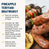 10 Lbs PS Seasoning Pineapple Teriyaki Bratwurst Kit - Sausage making Seasoning And Natural Hog Casings For Of Meat