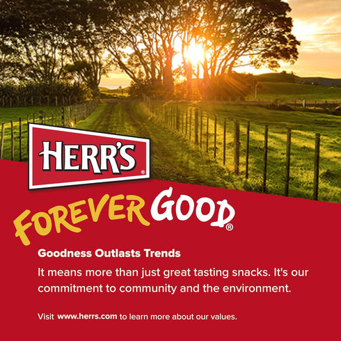 6oz (6 Count) Herrs Potato Chips, Horseradish and Cheddar Flavor, Gluten Free Snacks, Bag