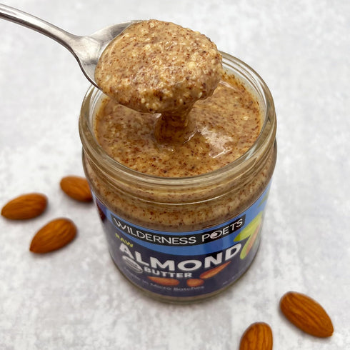 (1 Wilderness Poets, Almond Butter - Organic Raw Nut Butter Pound) - Vegan, Gluten Free, Non GMO, No Salt, No Sugar
