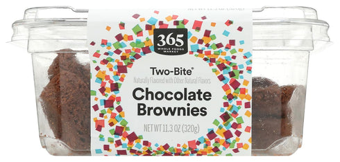 365 by Whole Foods Market 11.3 oz, Frozen , Two-Bite Chocolate Brownies