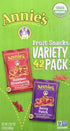 Pack (42 Pack 0.8 Oz 34 Oz Annie's Homegrown Homegrown Fruit Snacks Variety Net Wt Net Wt )
