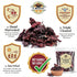 (4 oz) Dried Hibiscus Flowers All Natural Cut & Sifted Whole Petals for Hibiscus Tea, Mexican Agua Fresca, Flor de