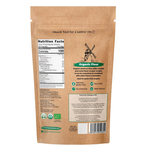 Gluten-Free Organic Chestnut Flour for Baking