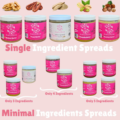 (Pack 2) 20 oz (566g) of Nutchio Halva Spread, Sweet Organic Sesame Seed Butter, Gluten Free, Mediterranean Halva