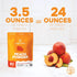 3.5 Jungle Powders Freeze Dried Peach Powder Ounce Bag Powdered Peaches Peach Powder for Baking Peach Flavoring Freeze