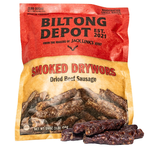 Biltong Depot Smoked Drywors - 1 lb (16oz) | South African Air-Dried