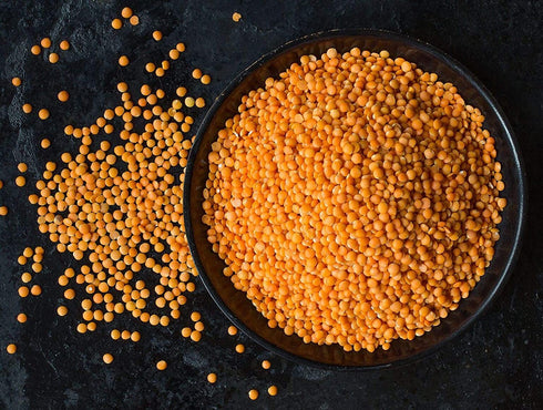 4 Food to Live Red Split Lentils, Pounds Masoor Dal, Dried, Vegan, Kosher, Bulk. Easy to Cook. No Soaking Required.
