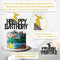 Glitter Happy Birthday Skateboard Cake Topper for Extreme Sport Skateboarding Graffiti Theme Birthday Party Decorations