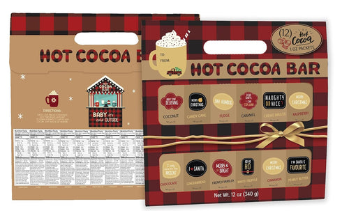 12 Pack Holiday Hot Cocoa Cocoa Sampler Gift