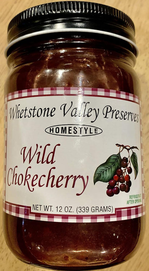 Whetstone Valley Preserves Homestyle Wild Chokecherry Jam (Hand Picked Fruit)