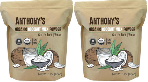 Anthony's Organic Coconut Milk Powder, 1 lb, Gluten Free, Vegan & Dairy