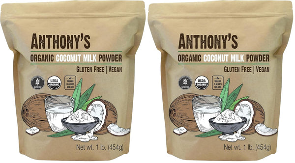Anthony's Organic Coconut Milk Powder, 1 lb, Gluten Free, Vegan & Dairy