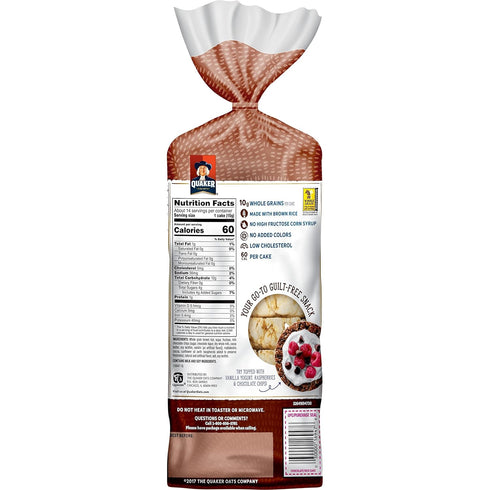 7.23 oz Quaker Rice Cakes Chocolate Crunch