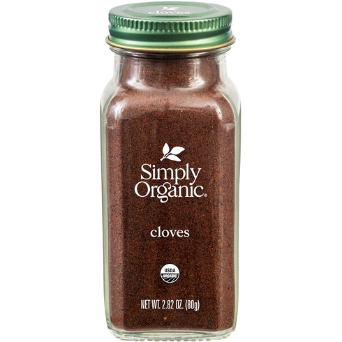 Simply Organic Ground Cloves, 2.82 Ounce Jar, Pure Organic, Kosher, Pungent Warm Aroma