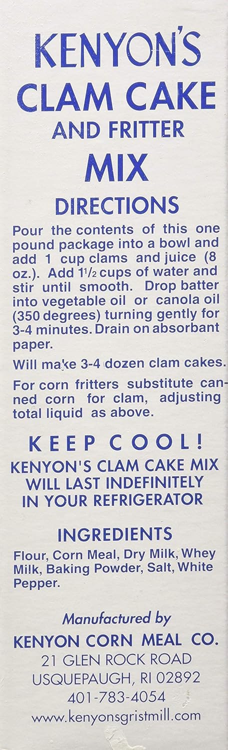 Kenyon Corn Meal Company 16 OZ Clam Cake & Fritter Mix