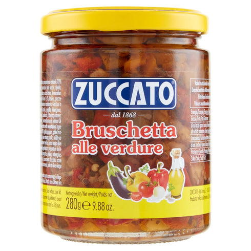 Zuccato Bruschetta alle Verdure Grigliate - Grilled Vegetables Bruschetta - Net WT 9.88oz