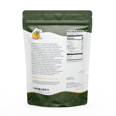 Skyland Kitchen (3lb) 0g Bamboo Fiber Keto Fiber for Keto and Low Carb Baking, Net Carbs, Improves Texture
