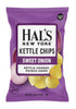 Hal's New York 5 Oz (Pack 6) Kettle Cooked Potato Chips, Sweet Onion