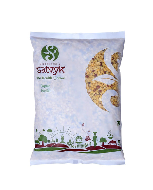 S Siddhagiri's SATVYK THE HEALTH re STORE Organic Handpounded Toor Dal/Pigeon Pea -Indian lentils1kg (35.27 OZ)