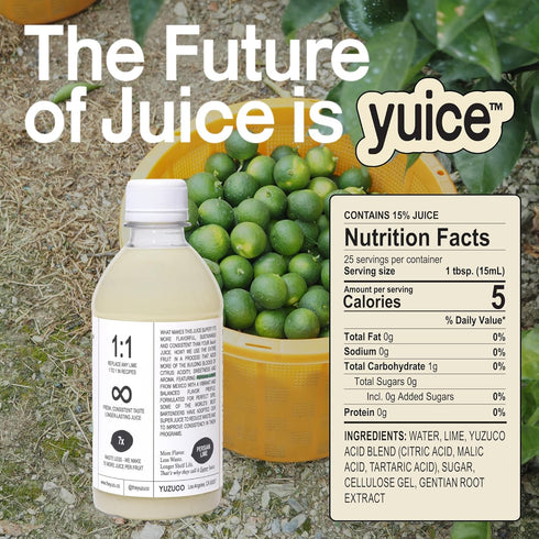 13 oz (1 Lime Super Juice for Cocktails yuice by YUZUCO, Fresh-Tasting Bottled Lime Juice, Bottle), For Bars
