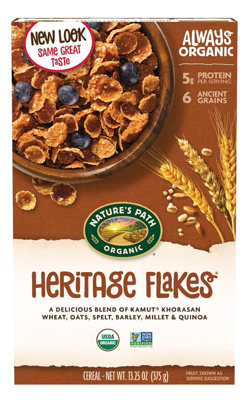 Nature's Path Organic - Cereal Heritage Flakes Whole Grains High Fiber -