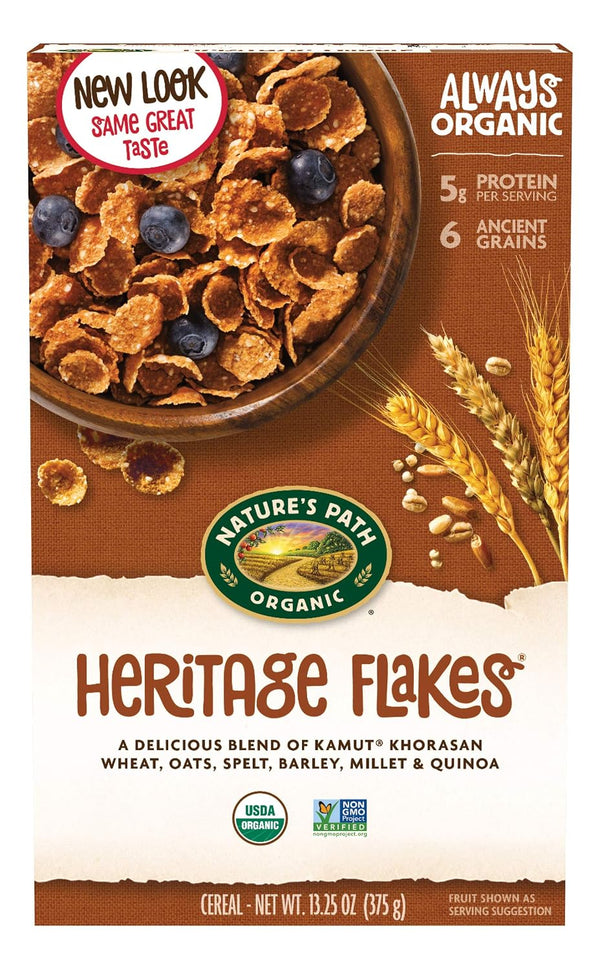 Nature's Path Organic - Cereal Heritage Flakes Whole Grains High Fiber -