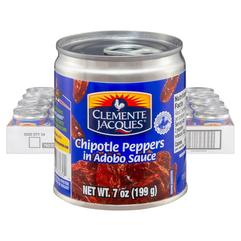 Clemente Jacques Chipotle Peppers in Adobo Sauce, 7 oz (Pack of 24)