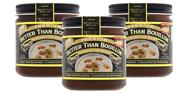 Better Than Bouillon Premium Mushroom Base, Made from Seasoned & Concentrated Mushrooms,