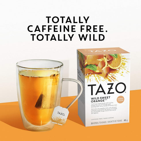 20CT (2ea) Pack) TAZO Tea Bags, Passion & Wild Sweet Orange Herbal Tea (Variety
