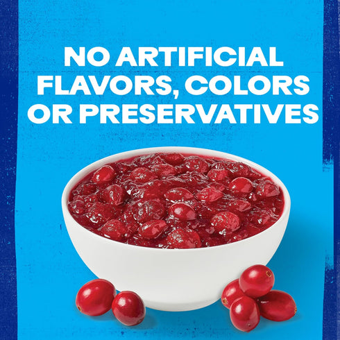 14 Oz (Pack 1) Ocean Spray Whole Cranberry Sauce, Canned Side Dish, Can