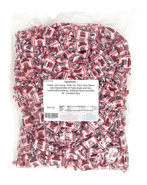 2 Cherry Flavored Fruit Chews, Pounds Bulk