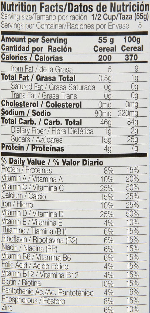 10.5 (Pack 12) Nestle Nestum Instant Cereal, Wheat & Honey, Ounce