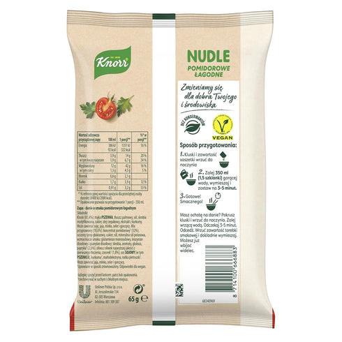 (3-Pack) Knorr Nudle Pomidorowe Lagodne Instant Tomato Noodle Soup