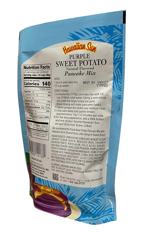 Hawaiian Sun 6 (170g) Purple Sweet Potato Pancake Mix - ounce