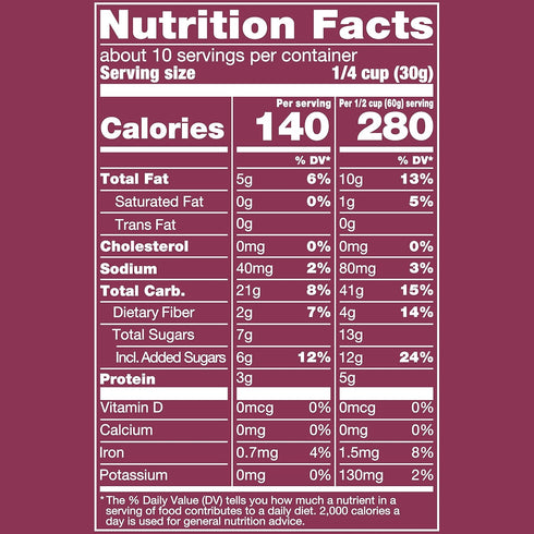 Udi's 11 oz. (Pack 6) Gluten Free Cranberry Granola
