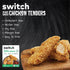17g 8 11.3 Oz Switch Foods Plant-Based Chicken Tenders | Crispy High Protein Vegan Tenders | Soy, Gluten, GMO