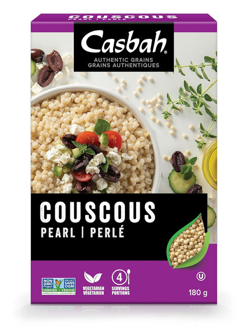 Casbah Pearl Couscous 6 oz. (Pack of 6), Pearl Pasta, Perfect to