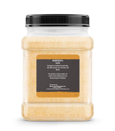 20 oz, Birch & Meadow Granulated Garlic, Ground & Dried Garlic Cloves, Versatile & Flavorful