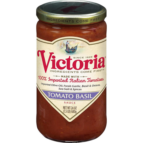 Victoria Tomato Basil Sauce, 24 Ounce