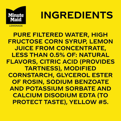 12 Oz, Pack 12 Minute Maid Lemonade