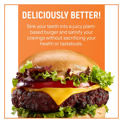 19g 2 8 Oz Switch Foods Plant-Based Burger Patties | High-Protein | Soy, Gluten, GMO, Dairy & Allergen Free | Protein |