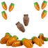 38 (1 Fruidles Easter Chocolate Carrots Bunny Rabbit Treats Milk Chocolate, Individually Wrapped in Orange Foils